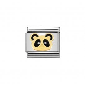 Composable Classic Link "Panda Head" Gold 030248-18
