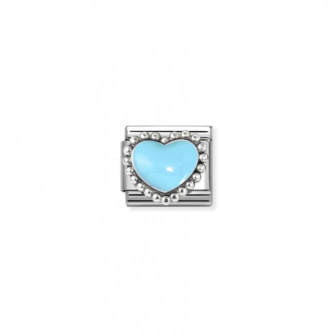 Nomination Composable Classic Link Pastel Blue Heart 330204/34