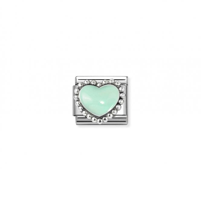Nomination Composable Classic Link Pastel Green Heart 330204/35