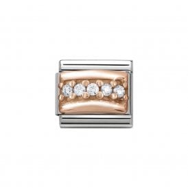 Composable Classic Link "Pave White" Rose Gold CZ 430304-01
