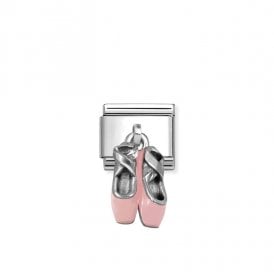 Composable Classic Link Pink Ballet Shoes Pendant Charm 331805/21