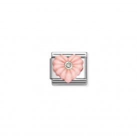 Composable Classic Link Pink Crimped Heart 330512/27