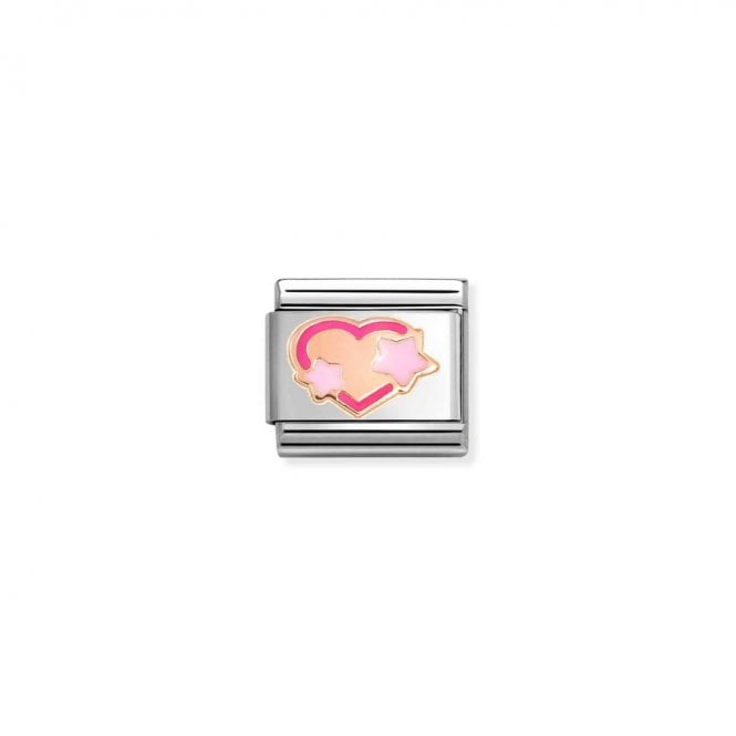 Nomination Composable Classic Link Pink Heart & Stars 430202/41