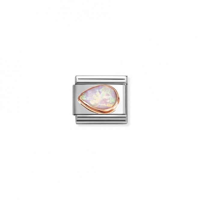 Nomination Composable Classic Link Pink Opal Drop Left 430513/38