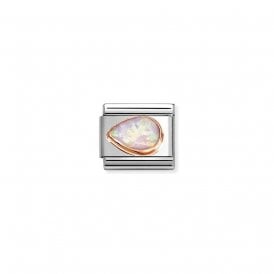 Composable Classic Link Pink Opal Drop Left 430513/38