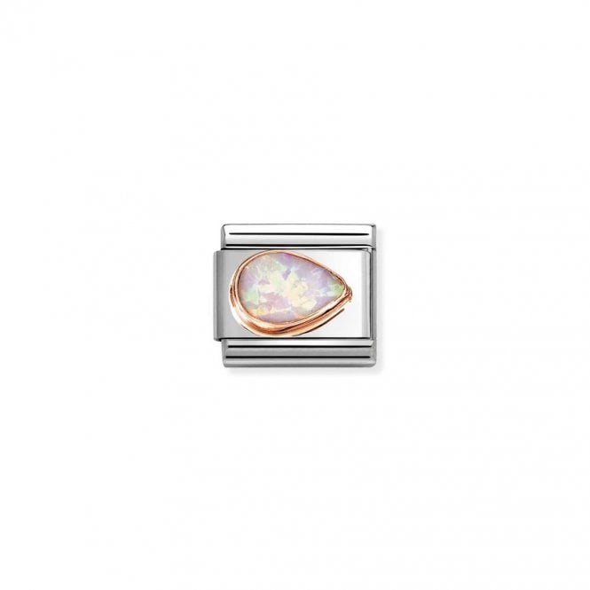 Nomination Composable Classic Link Pink Opal Drop Right 430514/38