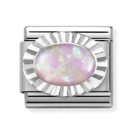 Composable Classic Link "Pink Opal" Silver 330507-38  
