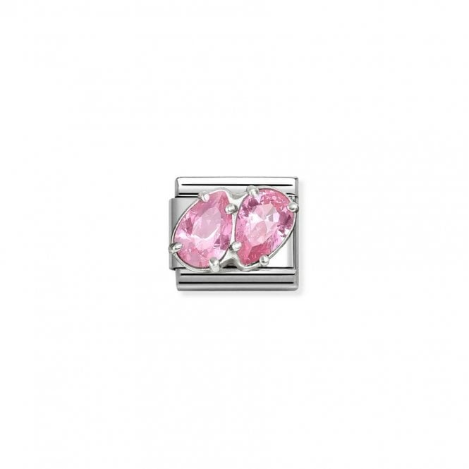 Nomination Composable Classic Link Pink Twin Drops 330329/10