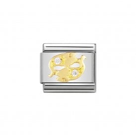 Composable Classic Link "Pisces" Gold & CZ 030302-12