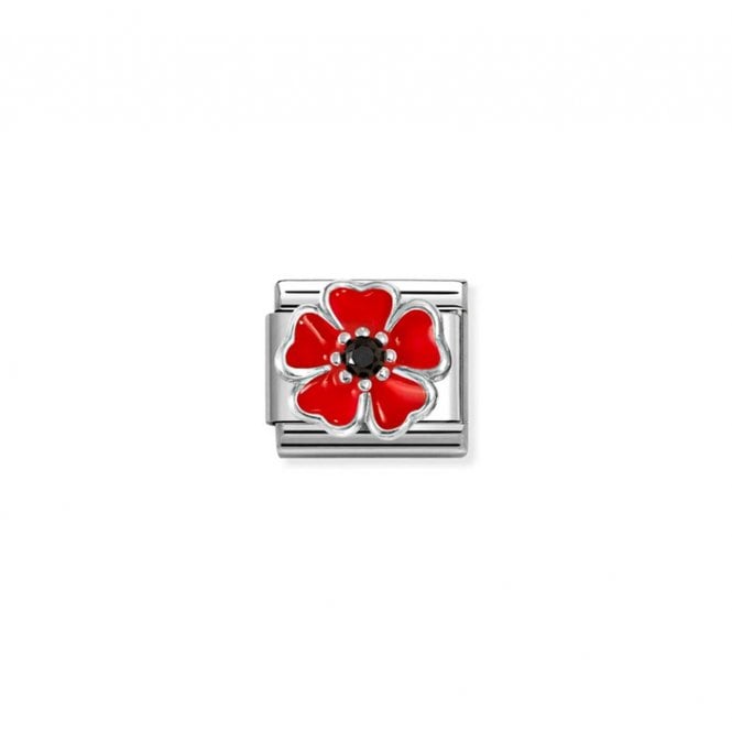 Nomination Composable Classic Link Poppy Black Stone Charm 330321/19