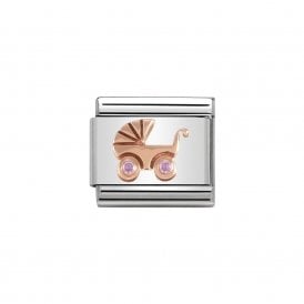 Composable Classic Link "Pram" Rose Gold CZ 430305-06