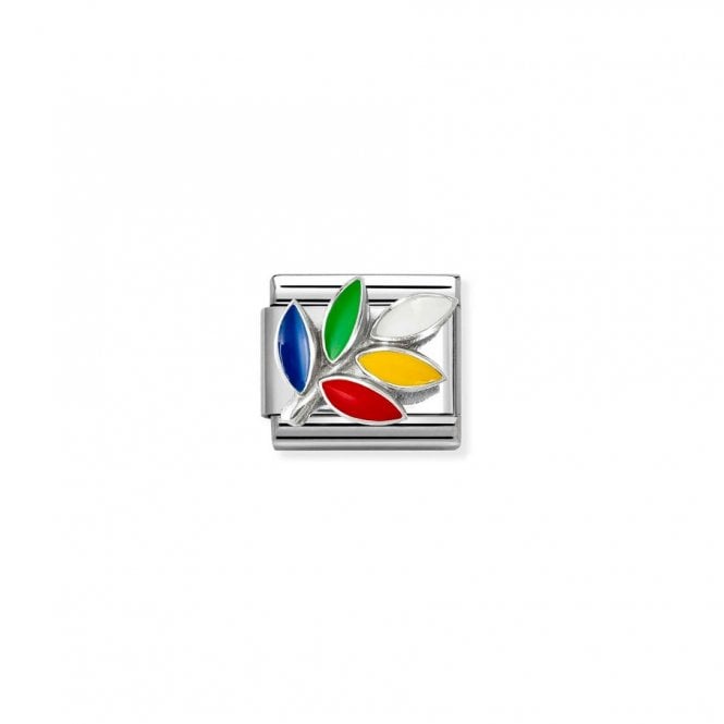Nomination Composable Classic Link Rainbow Olive Branch 330204/41
