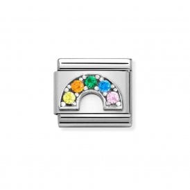 Composable Classic Link "Rainbow" Silver CZ 330323-01