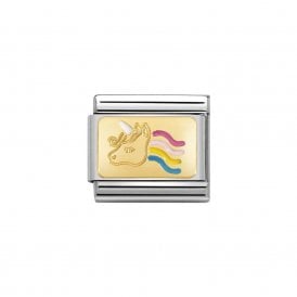  Composable Classic Link "Rainbow Unicorn" Gold 030284-28