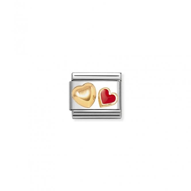 Nomination Composable Classic Link Raised and Red Heart 030283/32