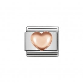 Composable Classic Link "Raised Heart" Rose Gold 430104-22