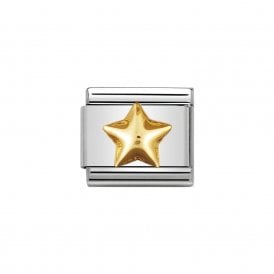 Composable Classic Link "Raised Star" Gold 030110/12 
