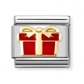 Composable Classic Link "Red Gift" Gold 030272-70 