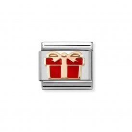 Composable Classic Link "Red Gift" Silver 430202-07
