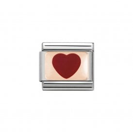 Composable Classic Link "Red Heart" Rose Gold 430201-14