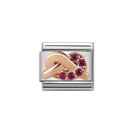 Composable Classic Link "Red Knot" Rose Gold CZ 430302-09
