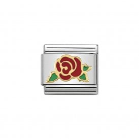 Composable Classic Link "Red Rose" Gold  030285/30