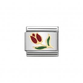 Composable Classic Link Red Tulip Gold 030214/10