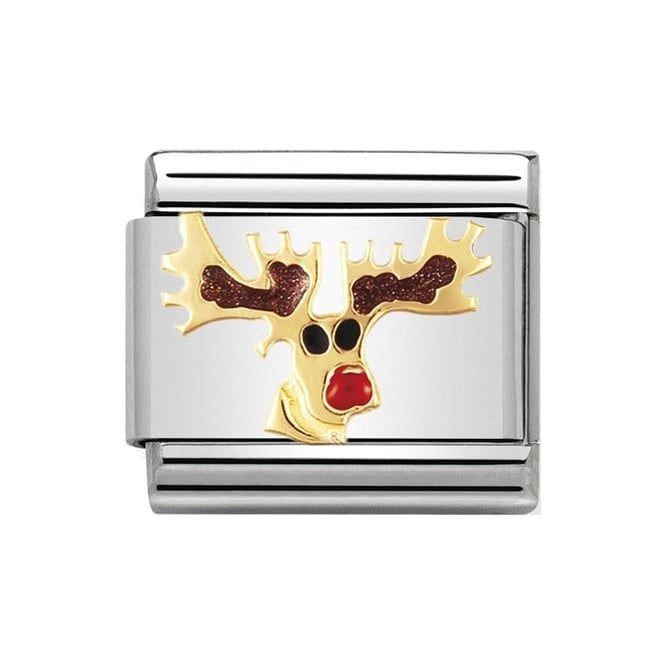 Nomination Composable Classic Link Reindeer Gold 030225/08