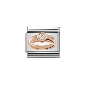 Composable Classic Link "Ring" Rose Gold CZ 430305-04