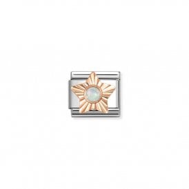 Composable Classic Link Rose Gold Star White Opal 430515/07