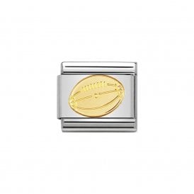 Composable Classic Link "Rugby Ball" Gold 030106/03