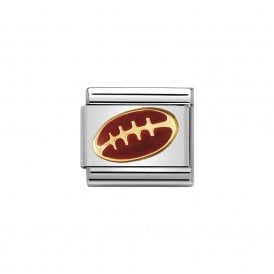 Composable Classic Link "Rugby Ball" Gold 030203-09 