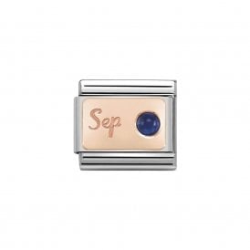 Composable Classic Link "September" Rose Gold & Sapphire 430508-09