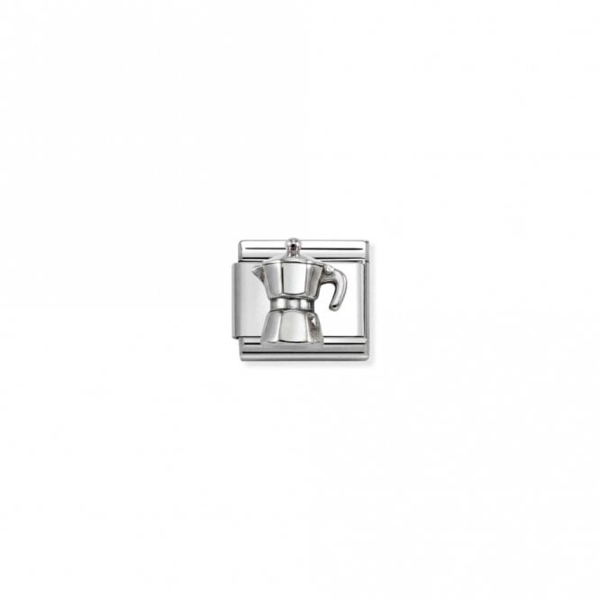 Nomination Composable Classic Link Silver Coffee Pot Charm 330114/30
