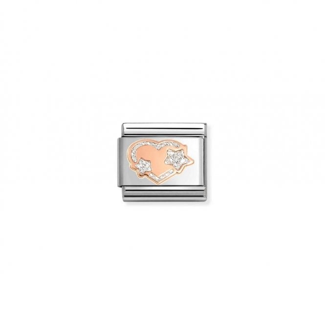 Nomination Composable Classic Link Silver Glitter Heart & Stars 430202/42