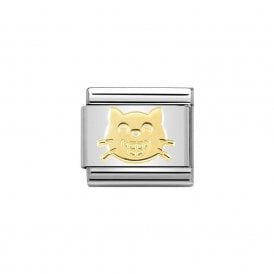 Composable Classic Link "Smiling Cat" Gold 030162-52