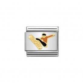 Composable Classic Link "Snowboarder" Gold 030259-17 