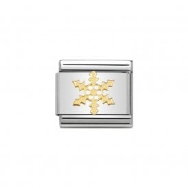 Composable Classic Link "Snowflake" Gold 030109-14
