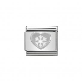Composable Classic Link "Snowflake Heart" Silver 330204/02 