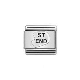 Composable Classic Link "St-End Heart" Silver 330101/43  