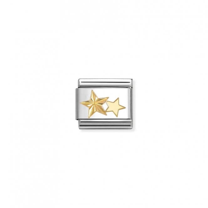 Nomination Composable Classic Link Stars Etched Detail 030149/65