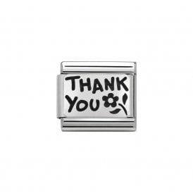 Composable Classic Link "Thank You" Silver 330102/42