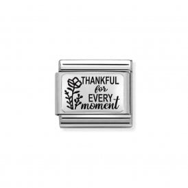 Composable Classic Link "Thankful" Silver 330111/32 
