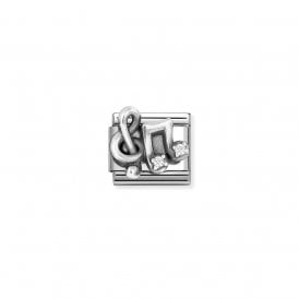 Composable Classic Link Treble Clef Music Notes CZ 330323/12