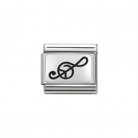 Composable Classic Link "Treble Clef" Silver 330109/04
