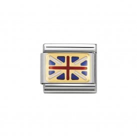 Composable Classic Link "Union Jack" Gold 030234-06