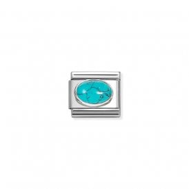 Composable Classic Link Veined Turquoise Stone 330510/49