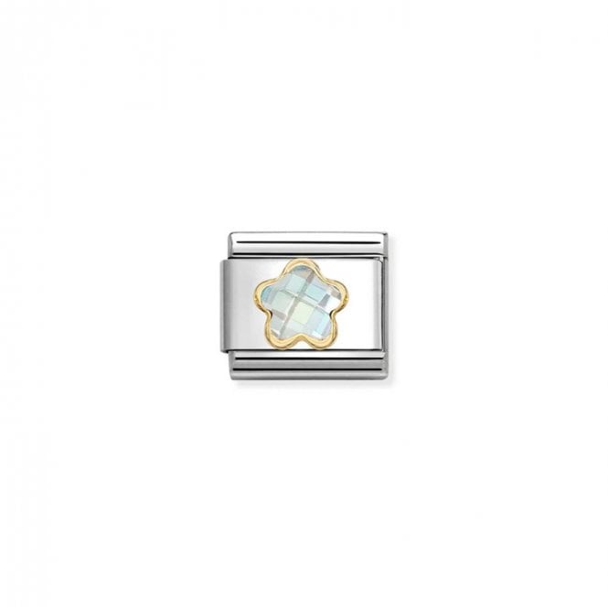 Nomination Composable Classic Link White CZ Flower Charm 030615/010