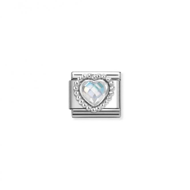 Nomination Composable Classic Link White CZ Heart 330606/010