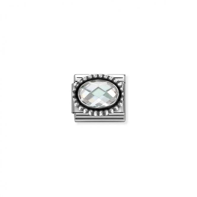 Nomination Composable Classic Link White CZ Vintage Effect 330607/010